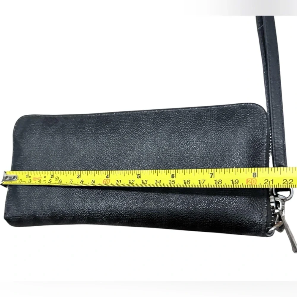 Michael Kors Jet Set Travel zip around Saffiano black leather Continental wallet